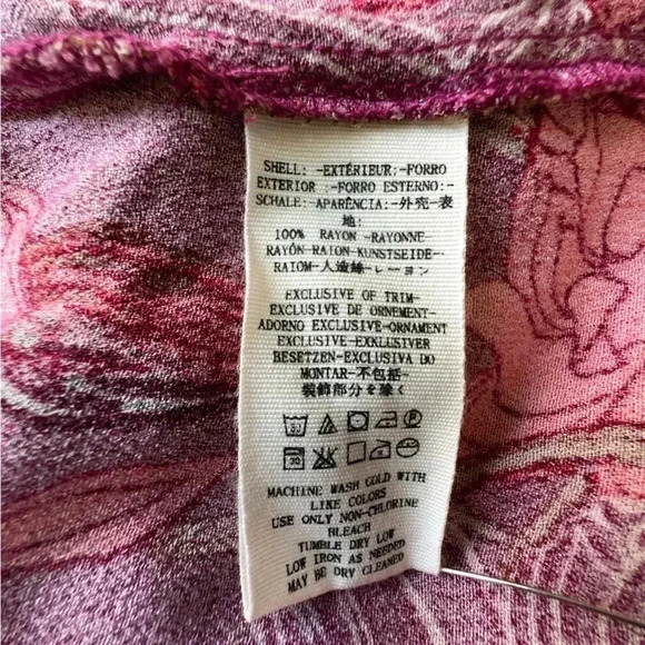 FREE PEOPLE | NWOT | FIELD OF FLOWERS LONG SLEEVE V-NECK TUNIC DRESS | SIZE: XS - Picture 8 of 9